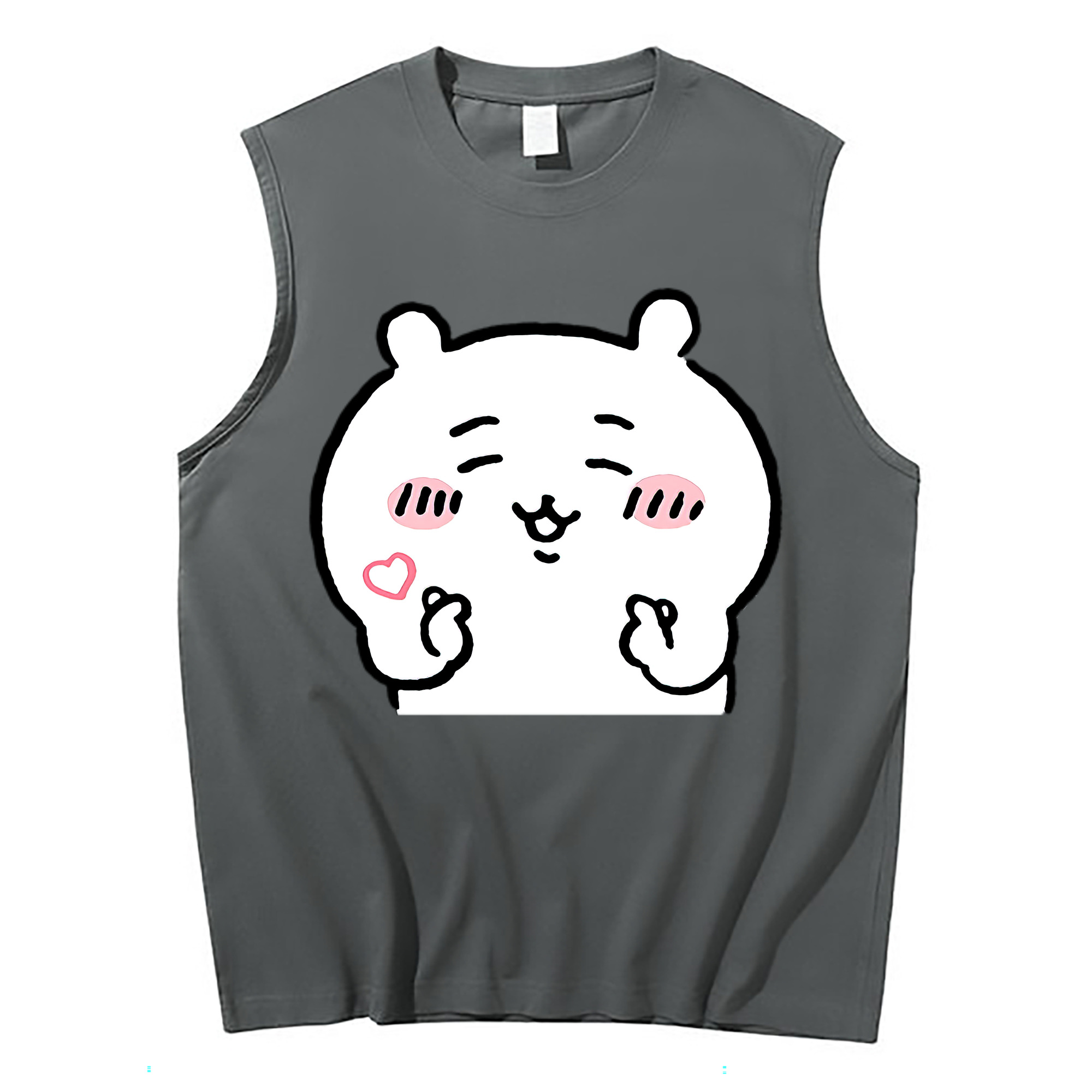 （画像用） ちいかわ ちいかわ Chii-kawa chiikawa コットン100％タンクトップ（フロントプリント）
